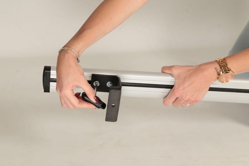 Lastestativ Proff Transit Custom 2013-2024 3 stk. sølv