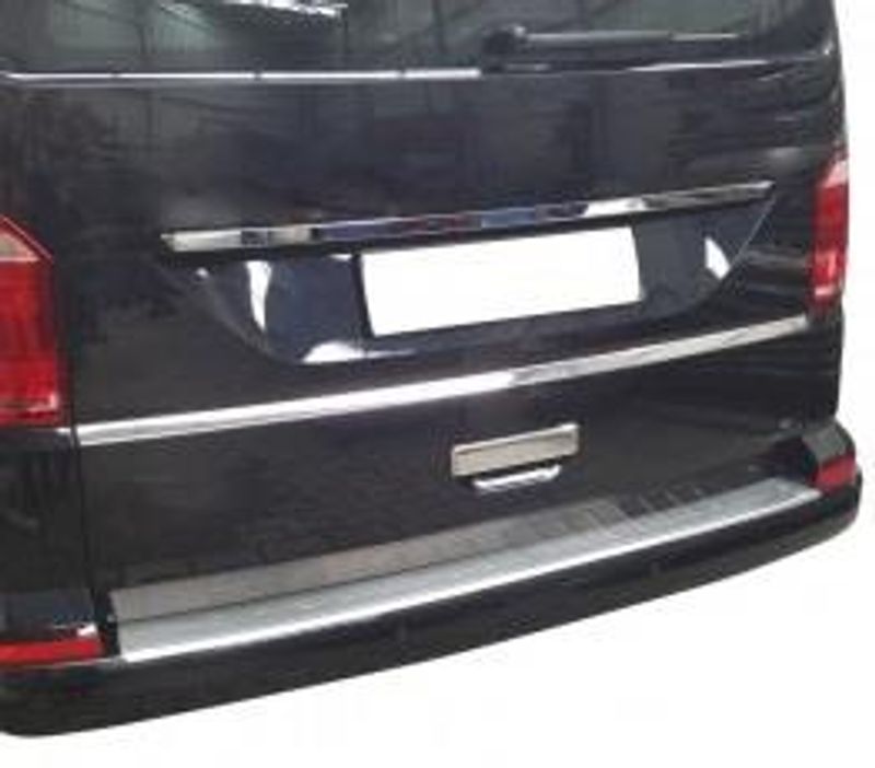 VW T6 T6.1 2016->+  Bakfangerbeskytter børstett stål