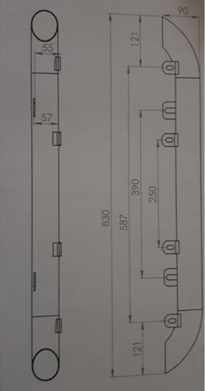 Skiltbøyle UNIVERSAL 60Ø 83 cm.
