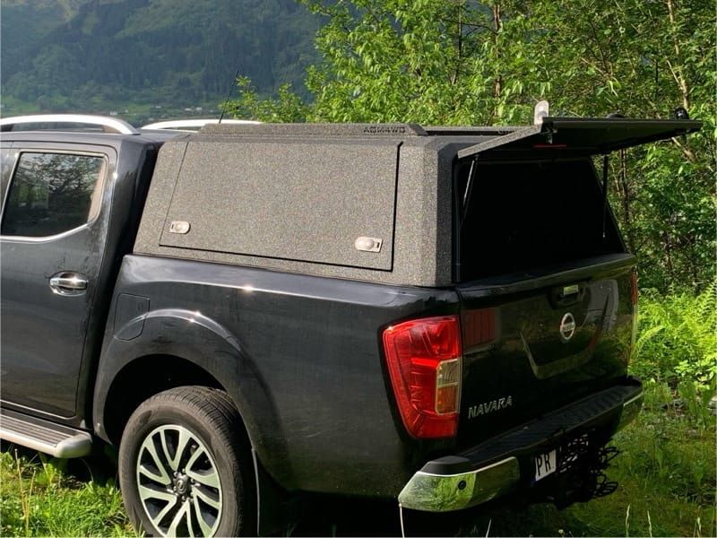 Hardtop T80 Line-X lakkert Nissan NAVARA DC (4 dører)  2016+